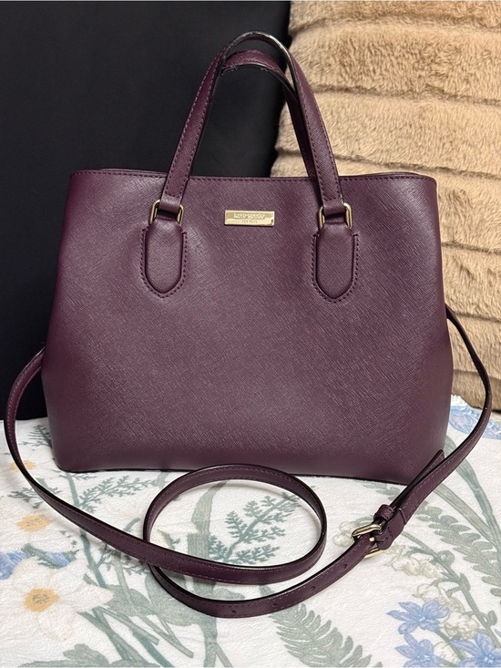 kate spade Handbags - ♠️ KATE SPADE NEW YORK — Laurel Way Evangelie Satchel in "Mulled Wine" ♠️